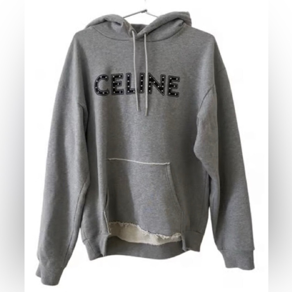 CELINE studded gray hoodie - Picture 7 of 10